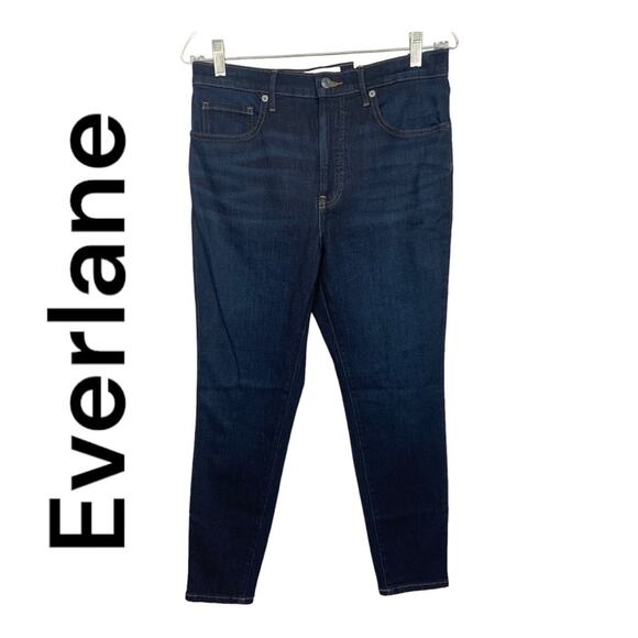 Everlane womens 30 jeans high rise skinny ankle new casual basic dark - Picture 1 of 12